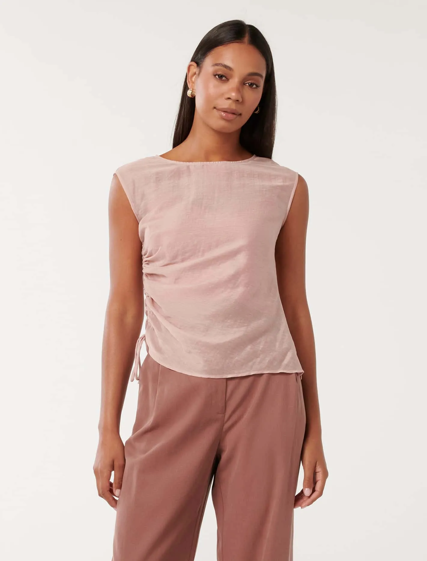 Abby Sheer Ruched Top