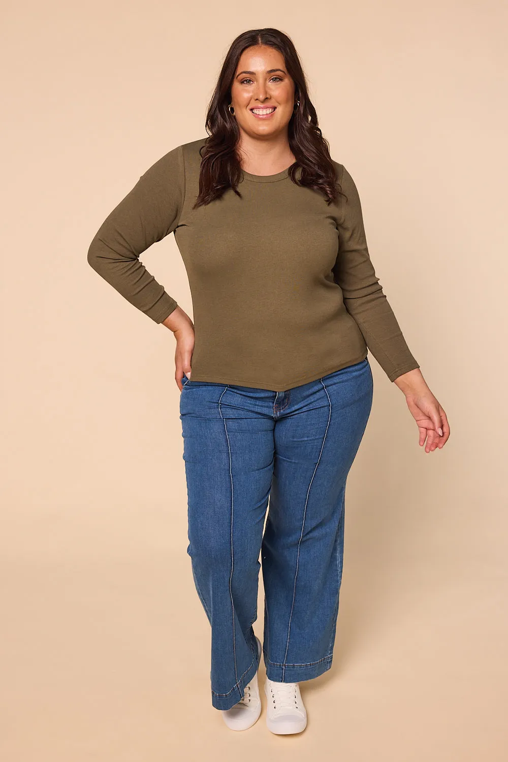 Adrift Ribbed Long Sleeve Tee - COMBINED LISTING
