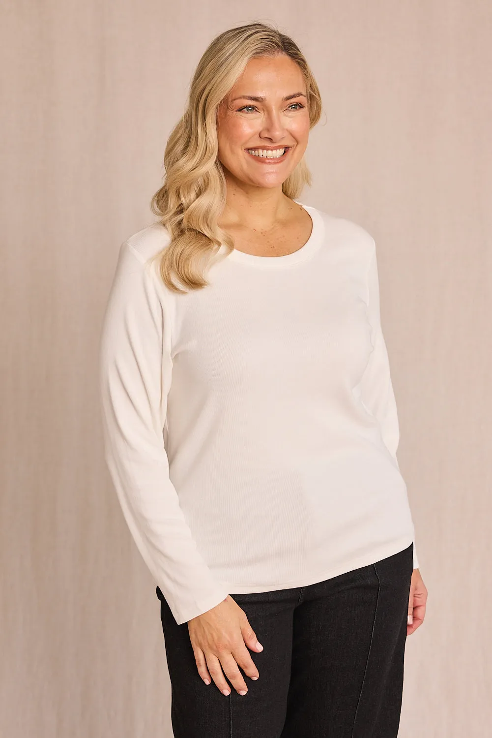 Adrift Ribbed Long Sleeve Tee - COMBINED LISTING