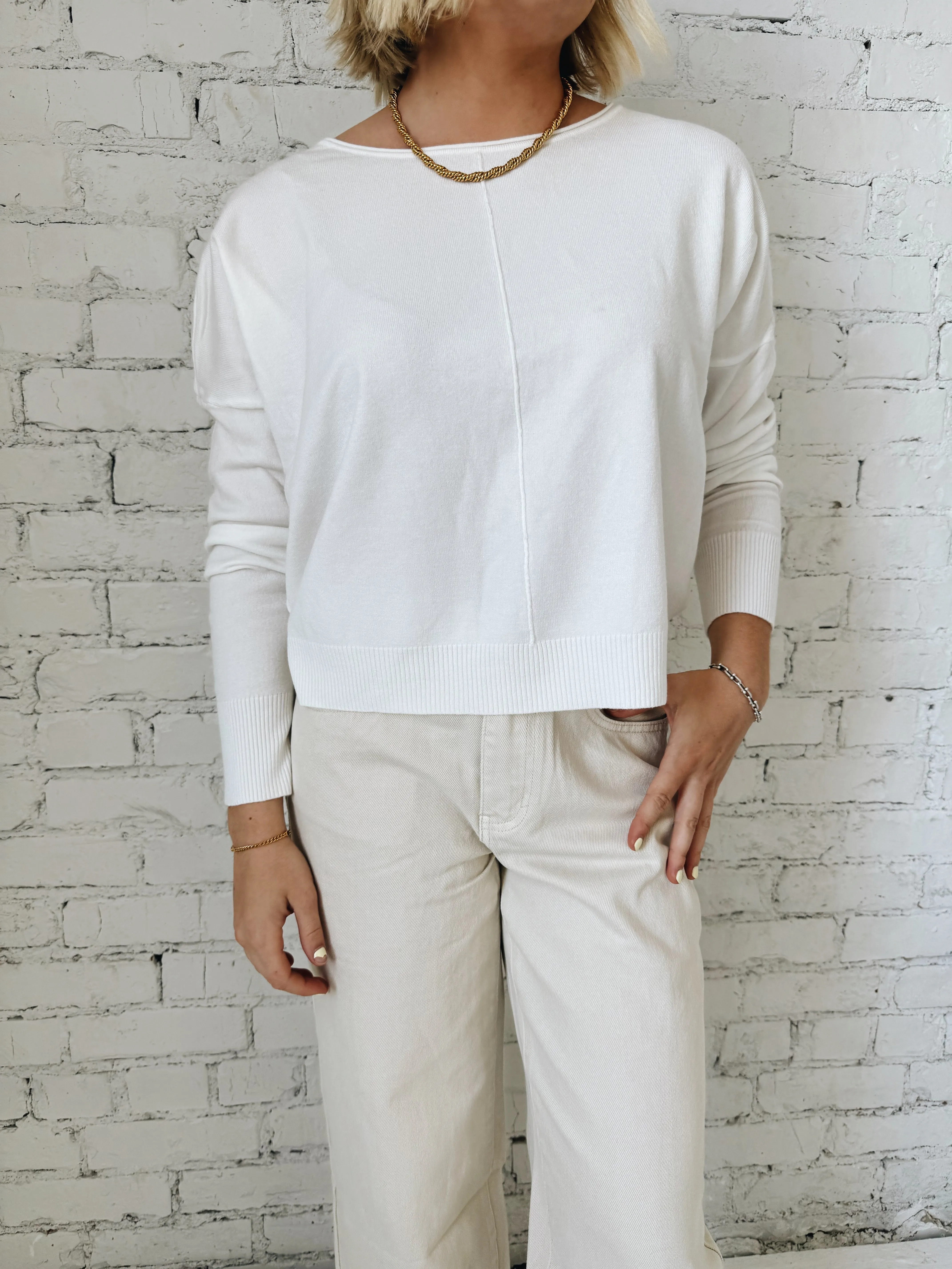 Andy Crew Neck - Ivory