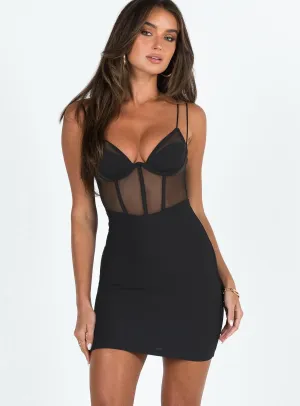 Bamba Mini Dress Black