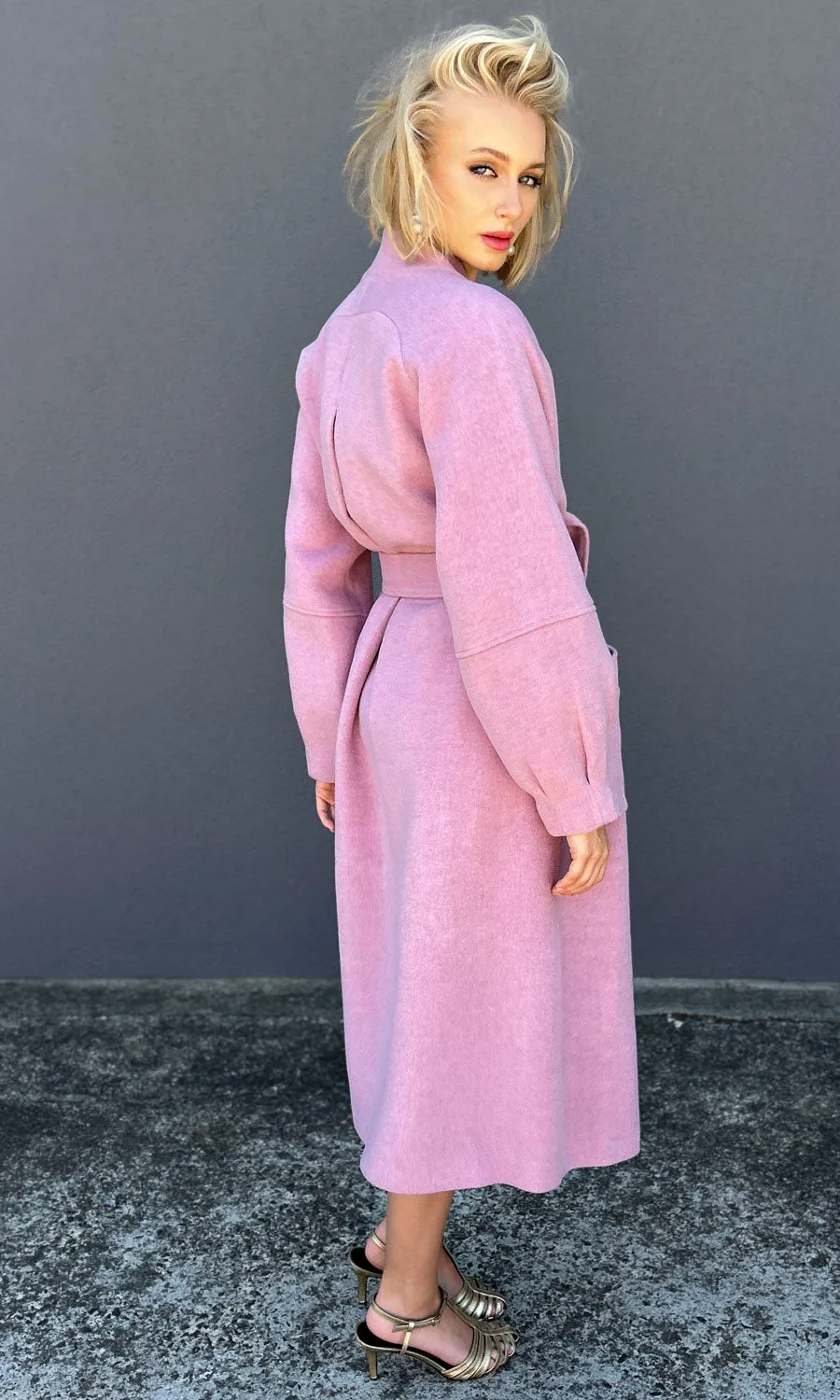 Beatrice B Island Shore Long Coat - Lavender
