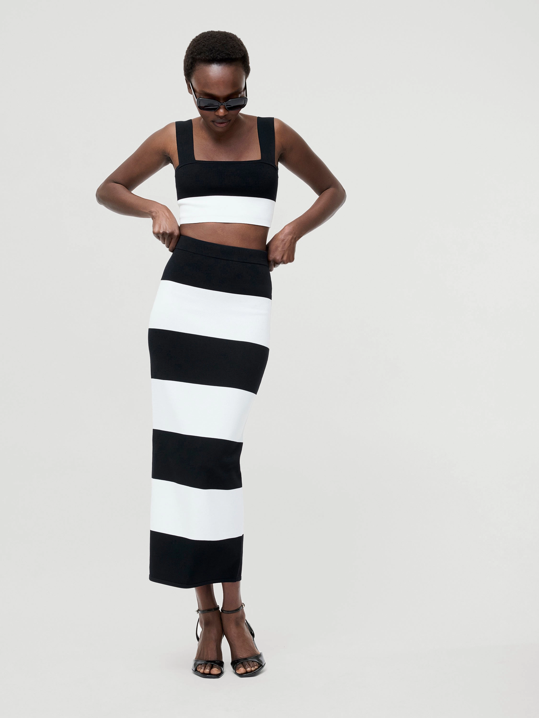 Bodycon Knit Midi Skirt
