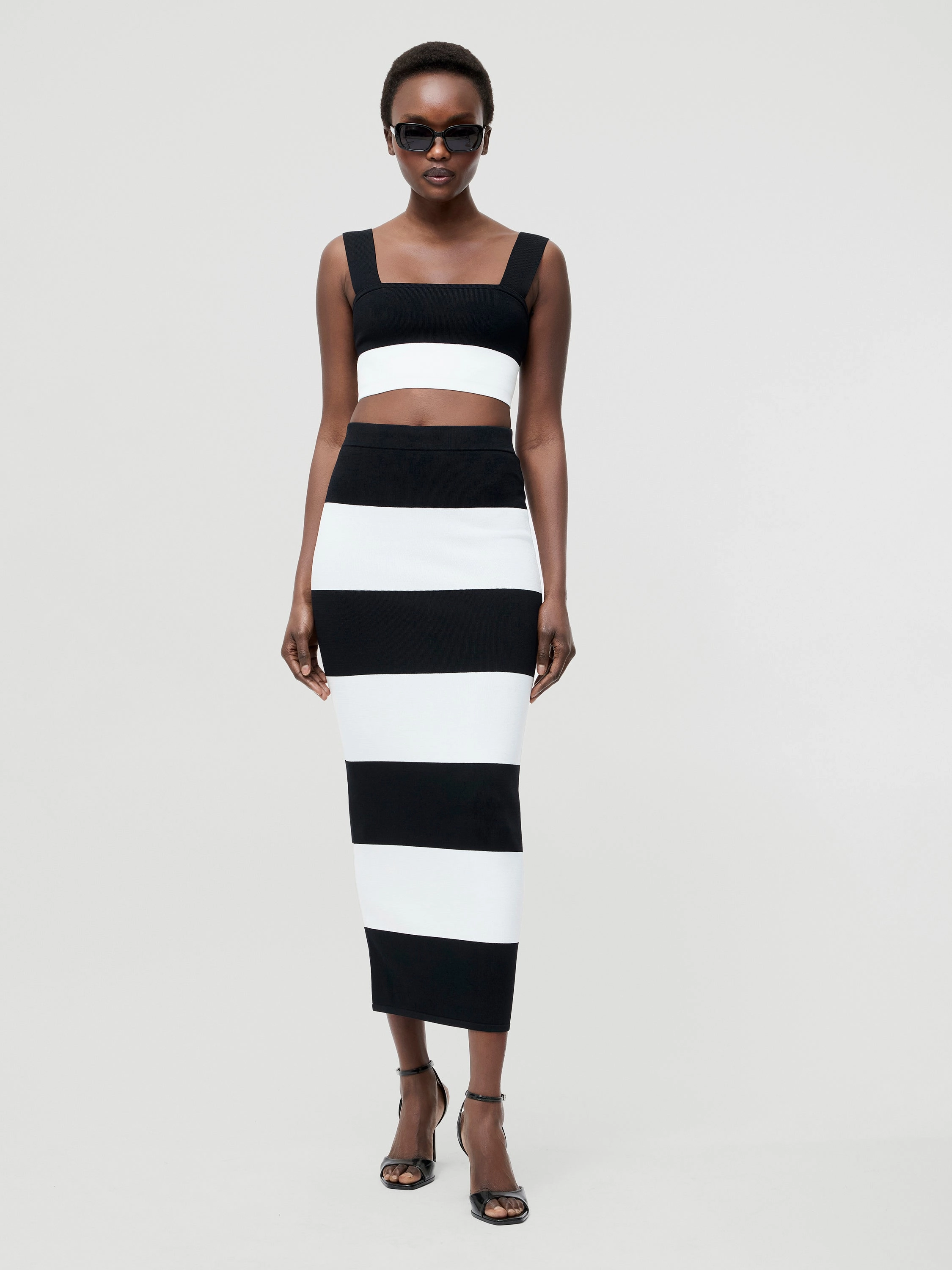 Bodycon Knit Midi Skirt
