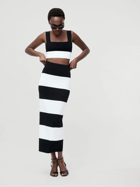 Bodycon Knit Midi Skirt