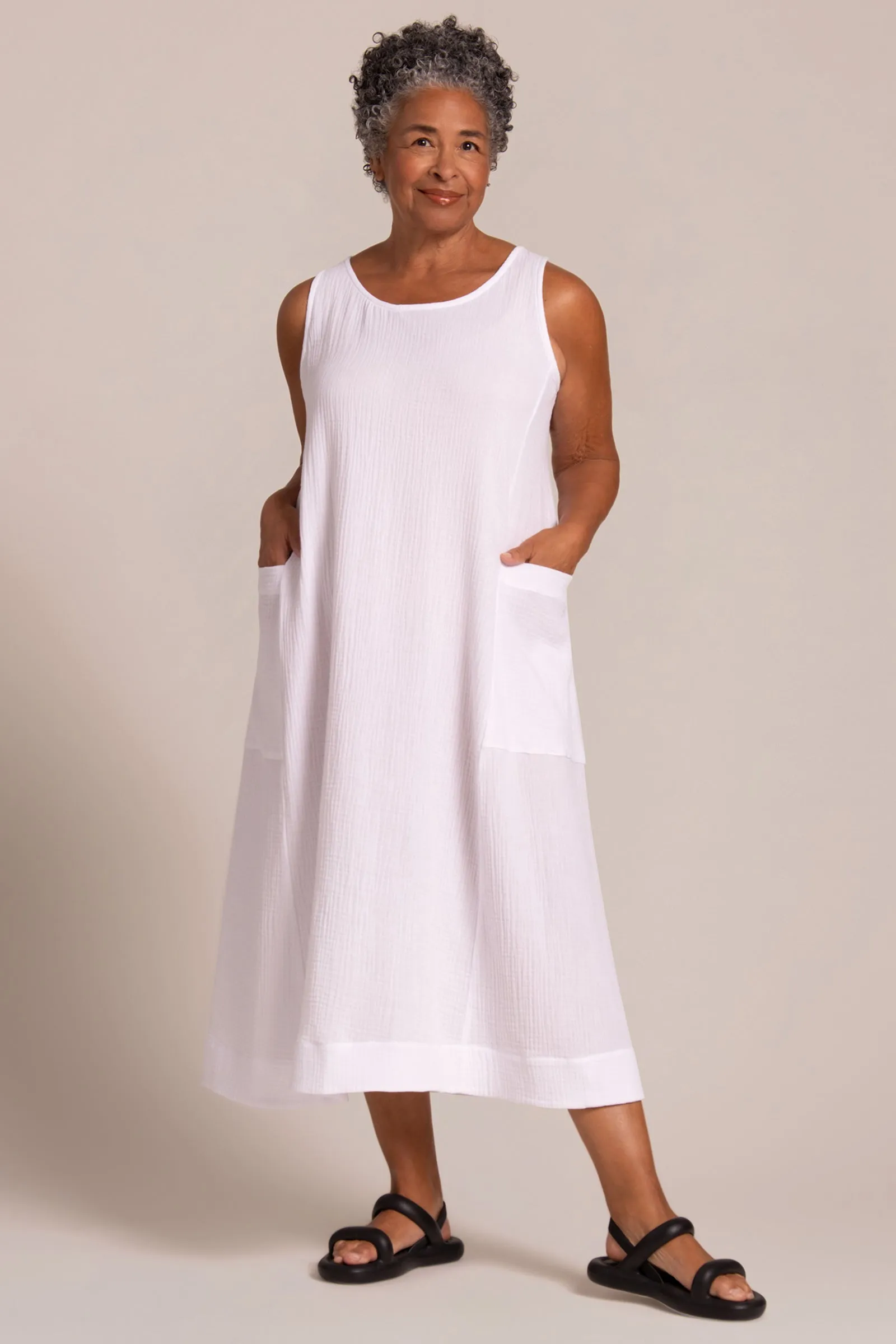 Breeze EZ Flare Dress | White