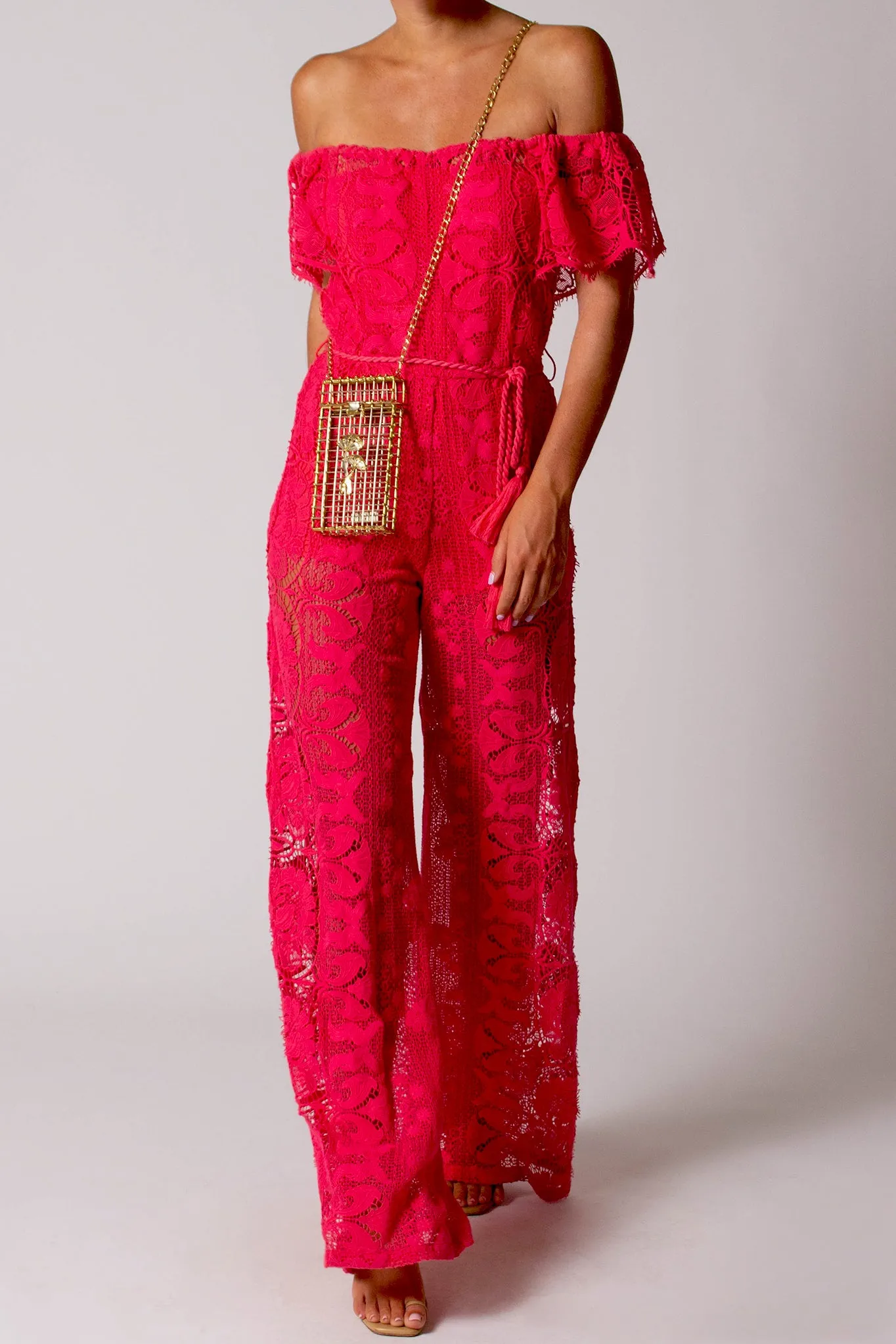 Brisa Butterfly Scallop Jumpsuit
