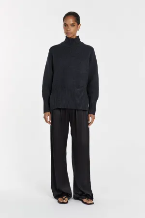 CELESTE INK WOOL BLEND KNIT JUMPER