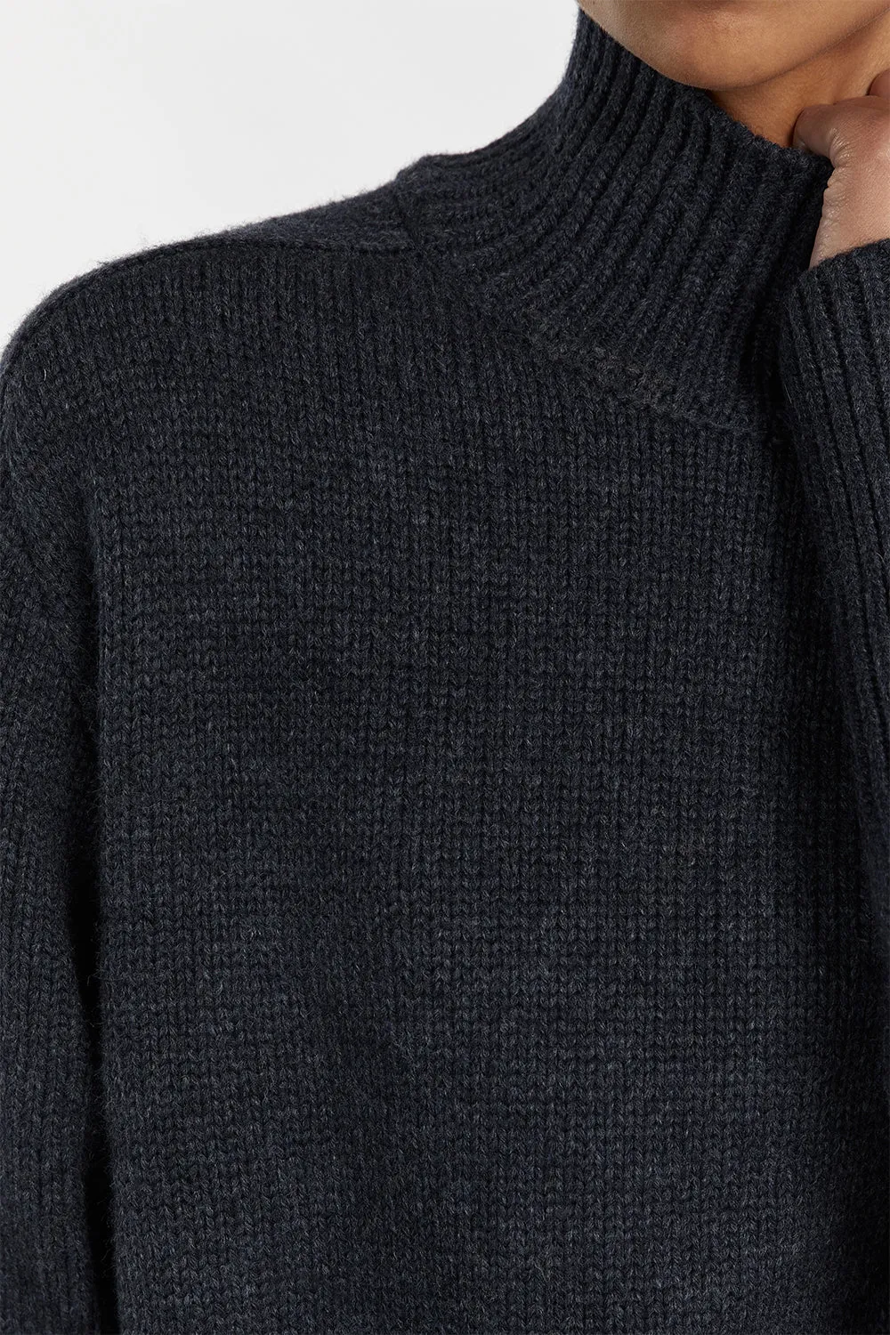 CELESTE INK WOOL BLEND KNIT JUMPER