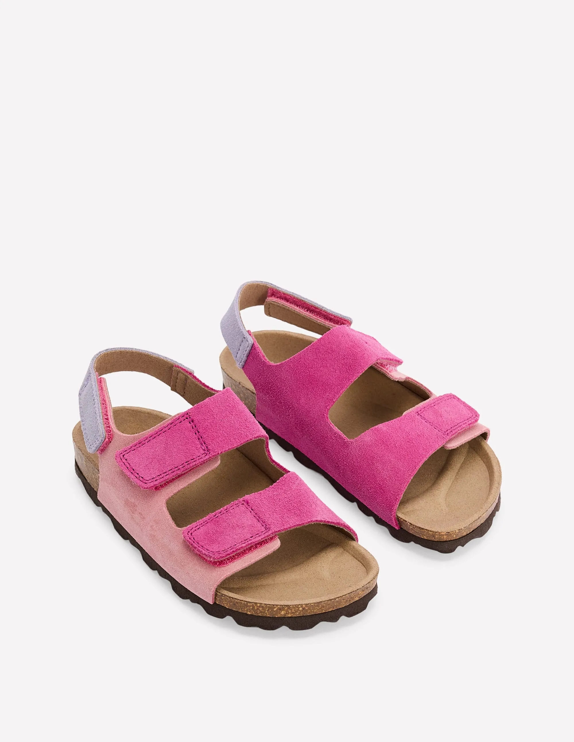 Colourblock Sandals-Pink Colourblock