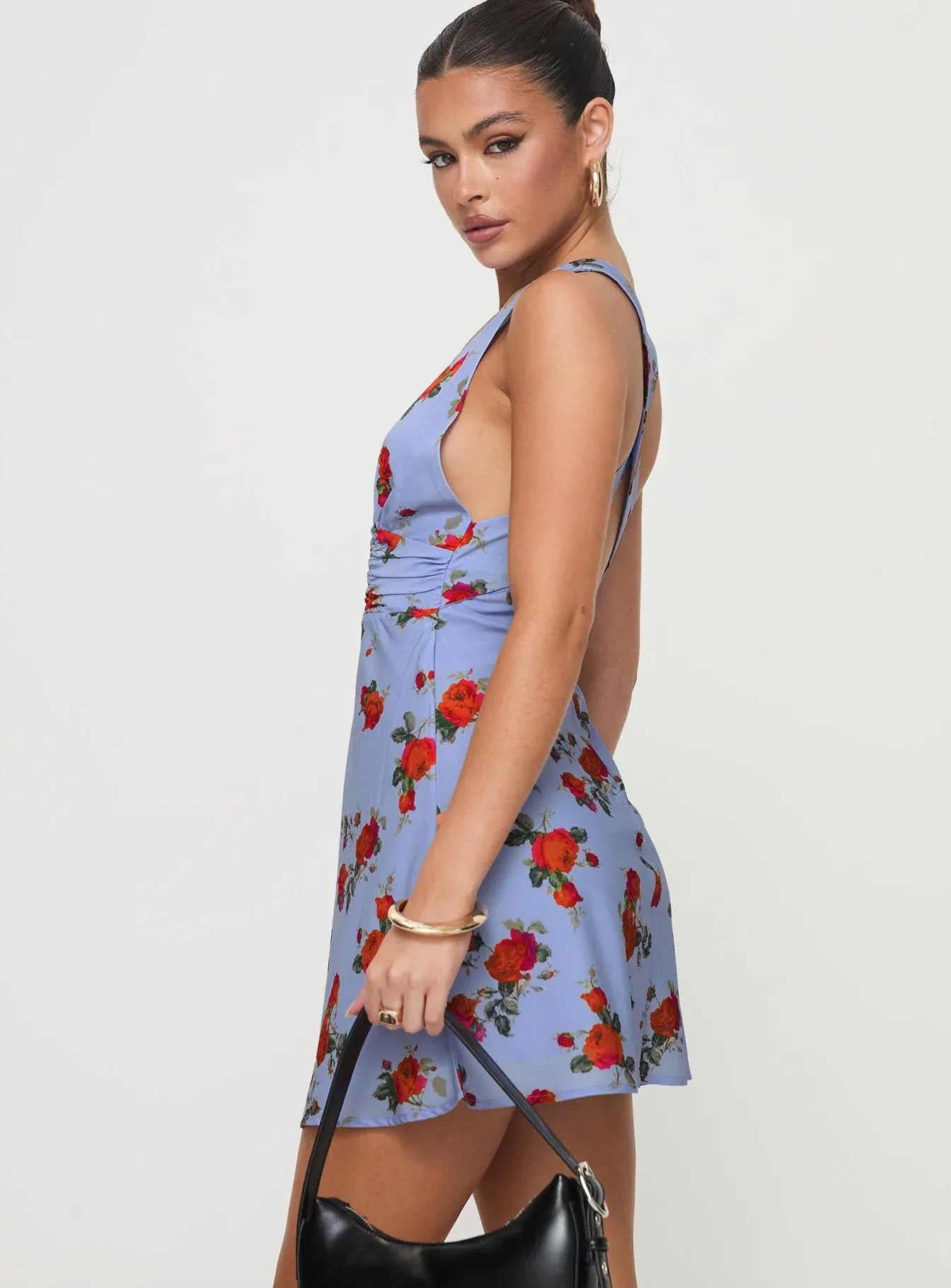 Connelly Mini Dress Blue Floral