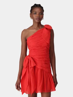 Dakota Ruched Bow Mini Dress