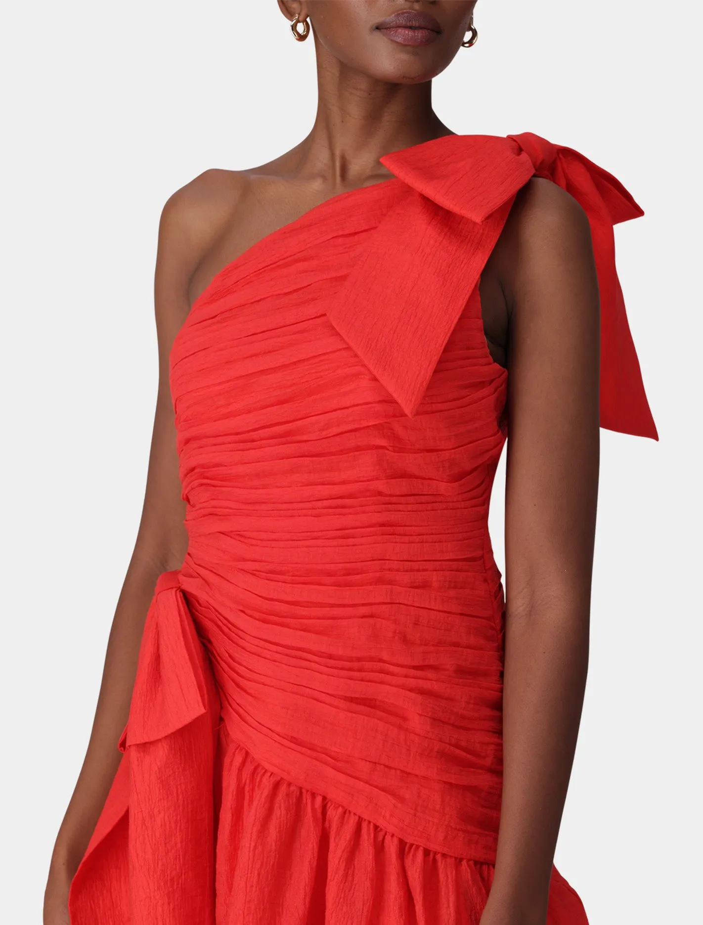 Dakota Ruched Bow Mini Dress