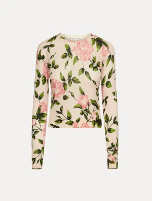 English Rose Printed Pullover