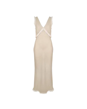 ESME LINEN SLIP DRESS NATURAL