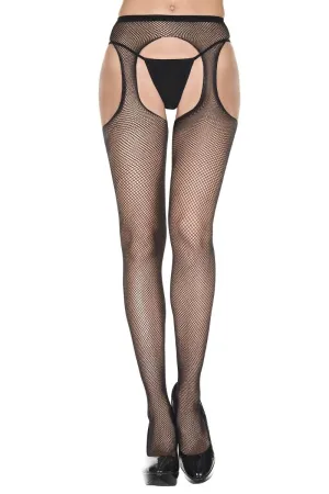 Fishnet Suspender Pantyhose