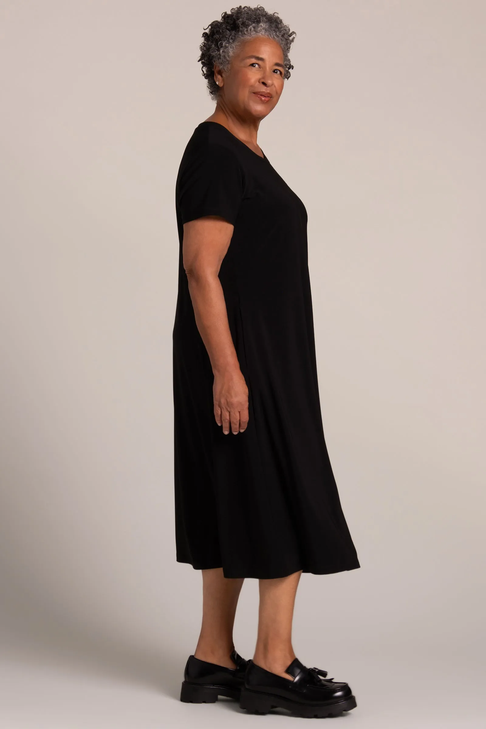 Fit & Flare Dress | Black