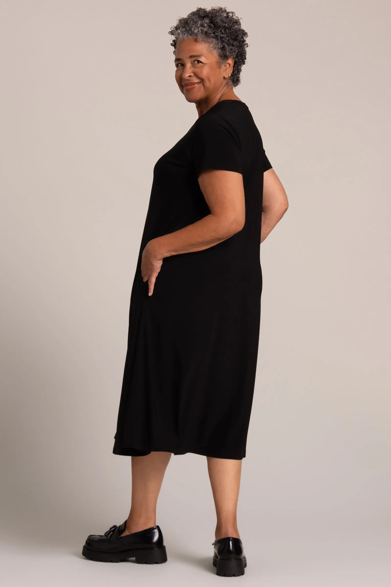 Fit & Flare Dress | Black