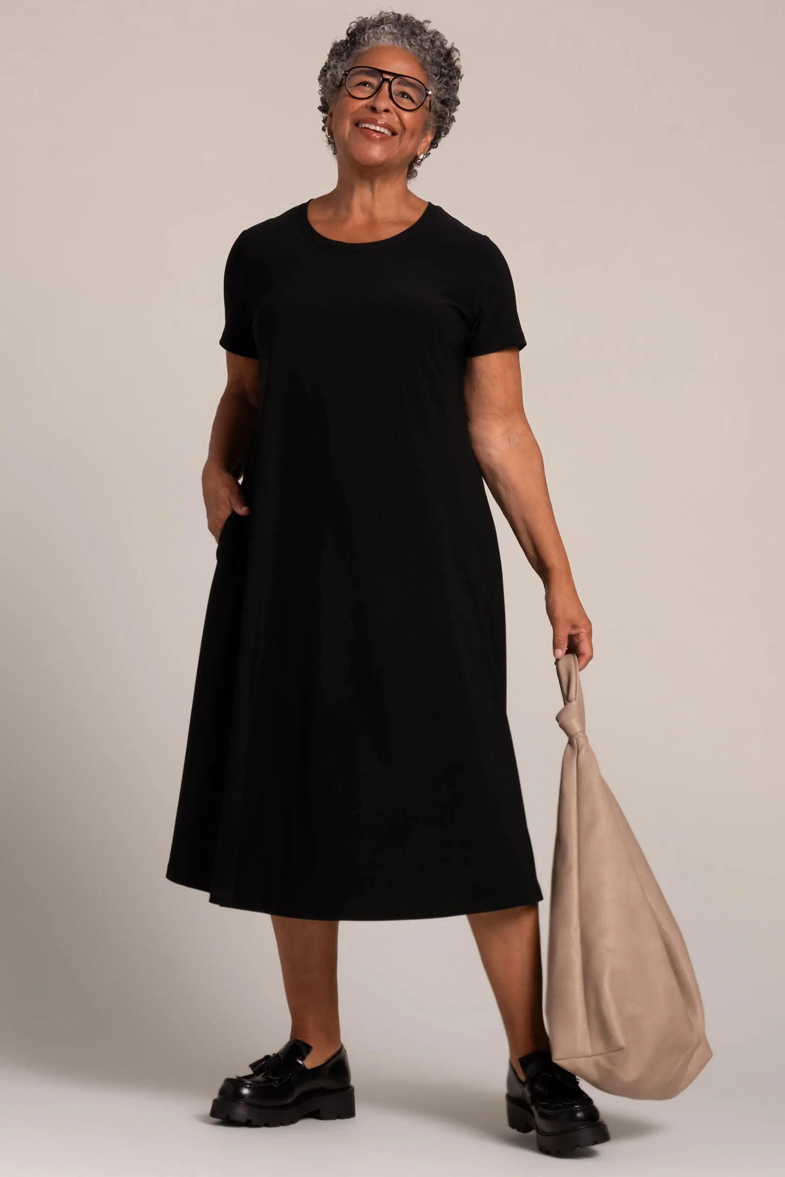 Fit & Flare Dress | Black