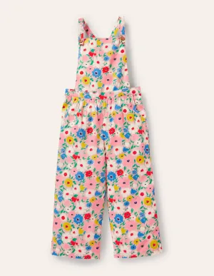 Floral Dungarees-Boto Pink Painterly Floral