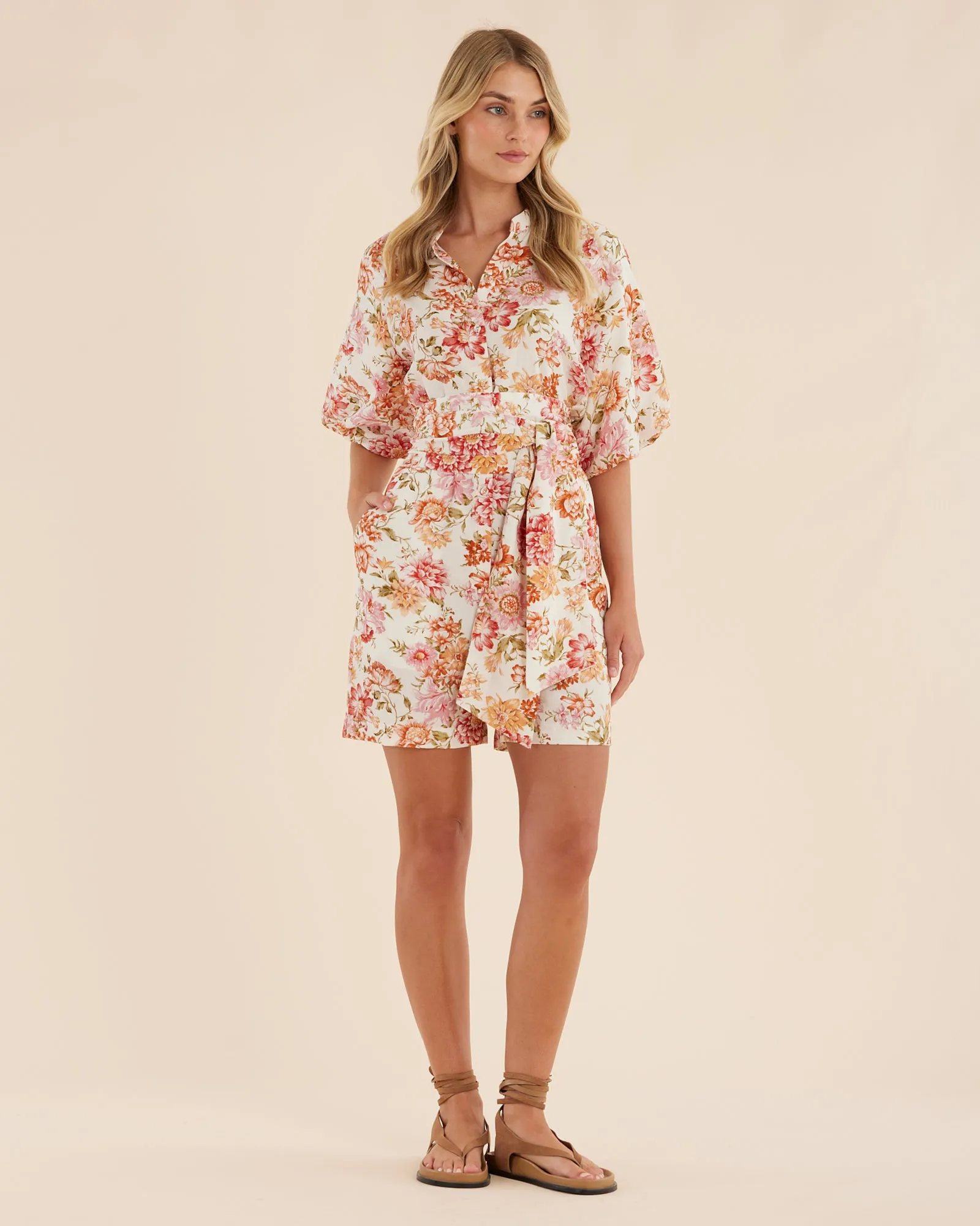 Florine Puff Sleeve Playsuit