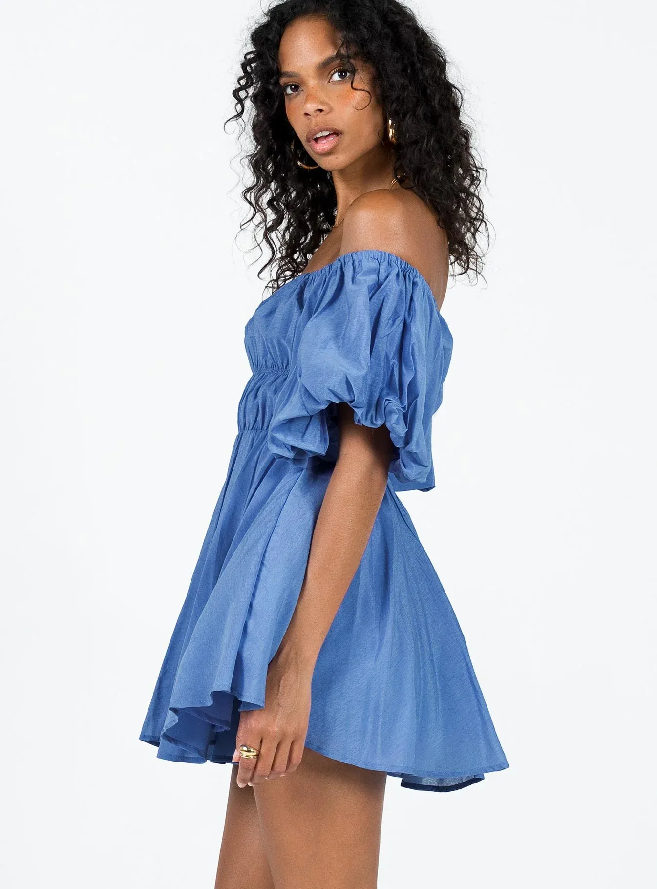Halton Mini Dress Blue