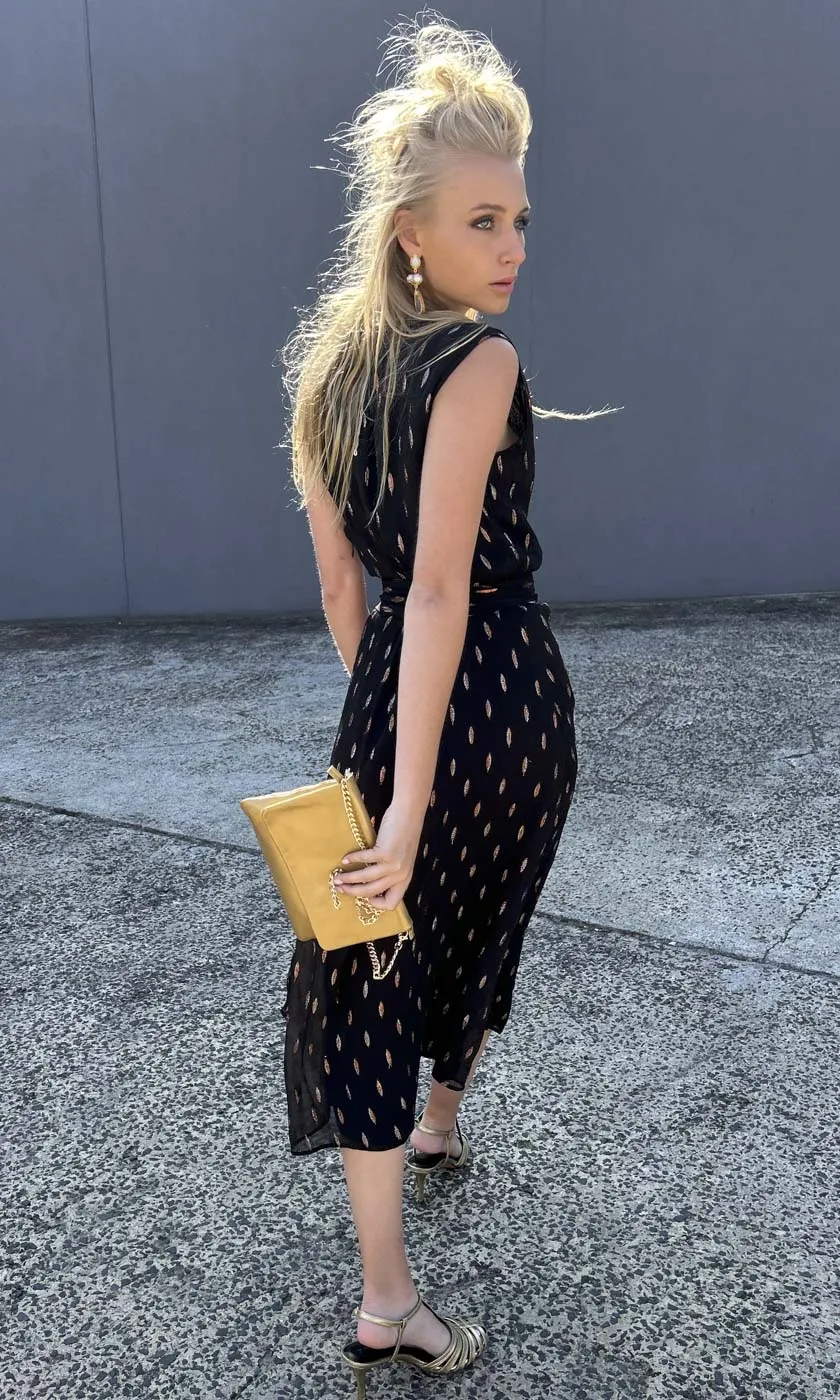 HOSS Motiv Bronze Fleck Dress