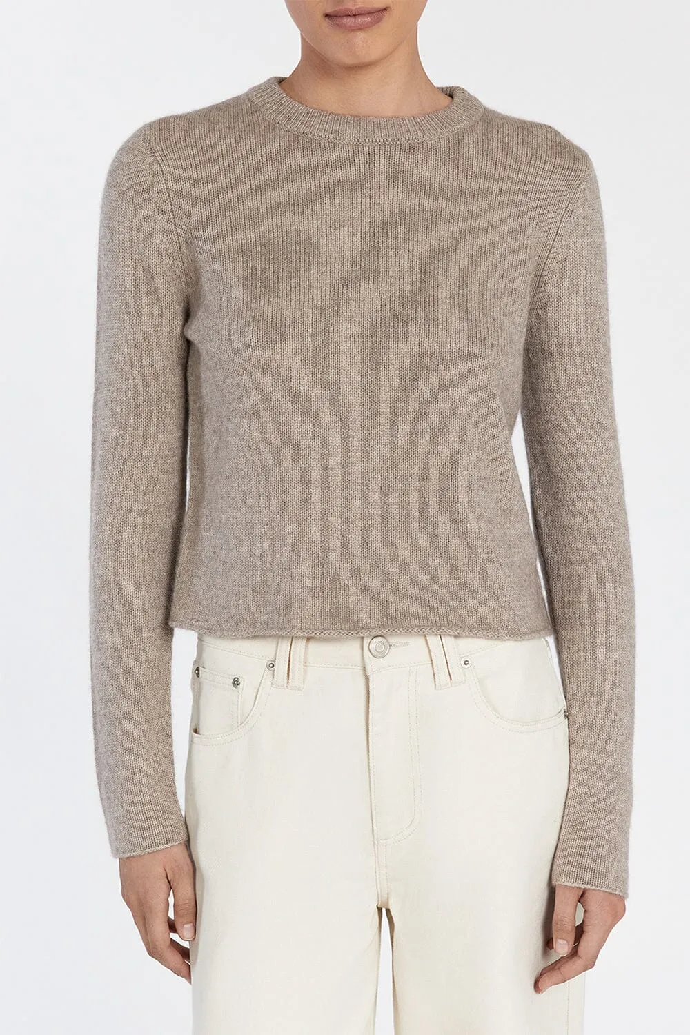 IMOGENE OAT MARLE KNIT TOP