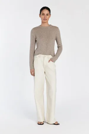 IMOGENE OAT MARLE KNIT TOP