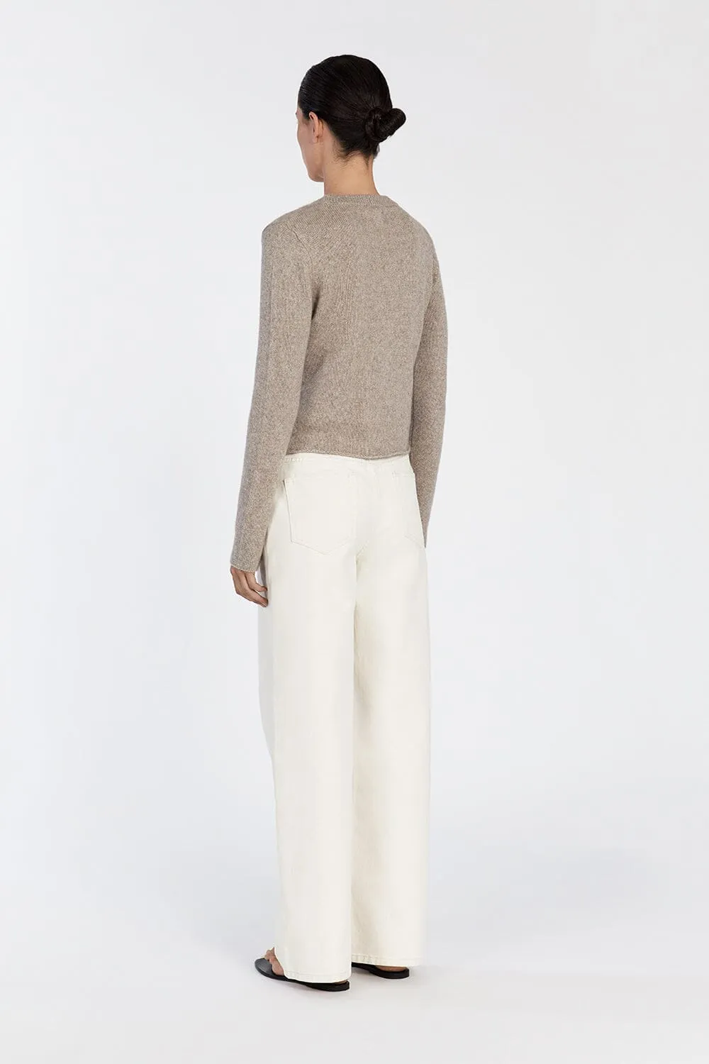 IMOGENE OAT MARLE KNIT TOP