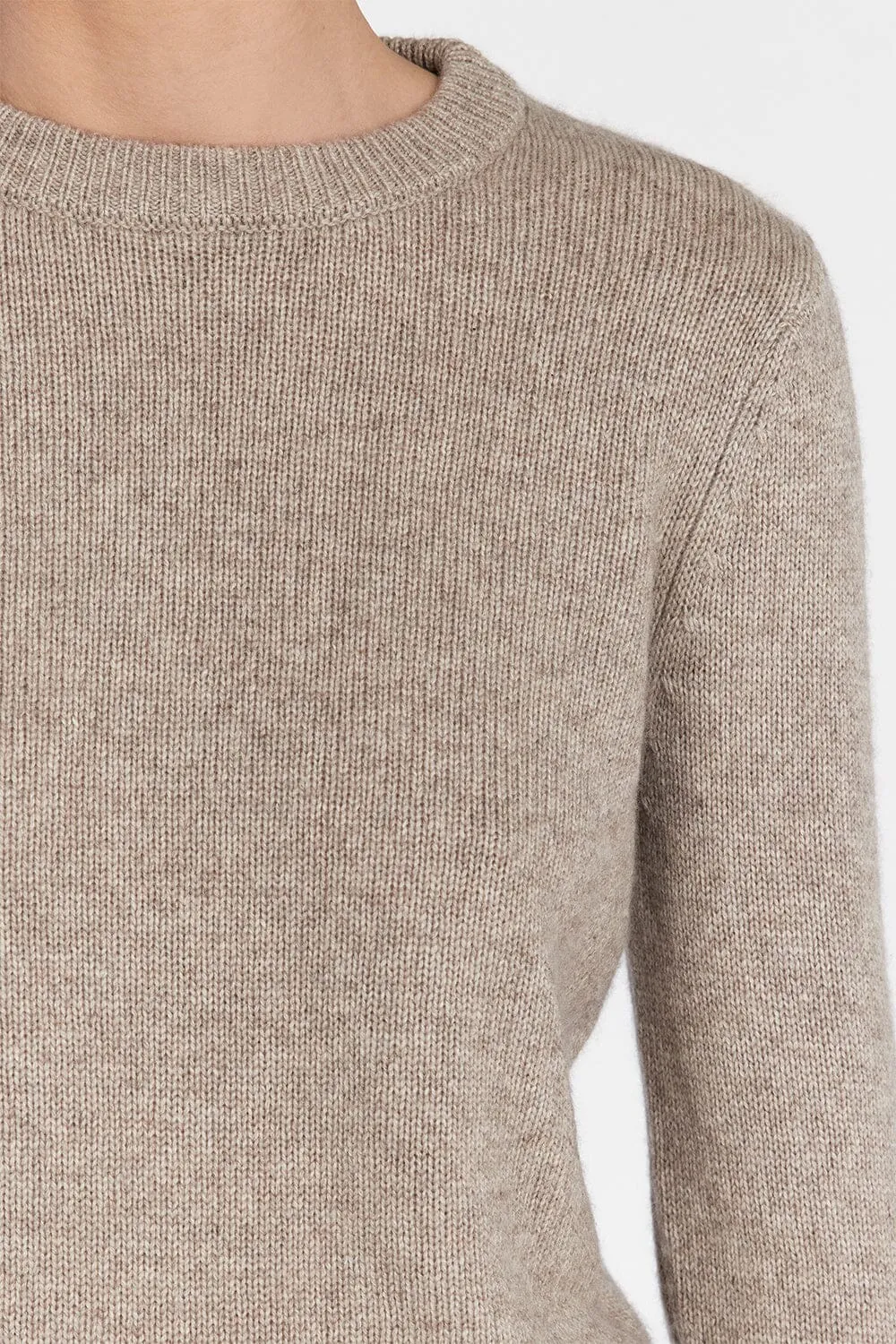 IMOGENE OAT MARLE KNIT TOP