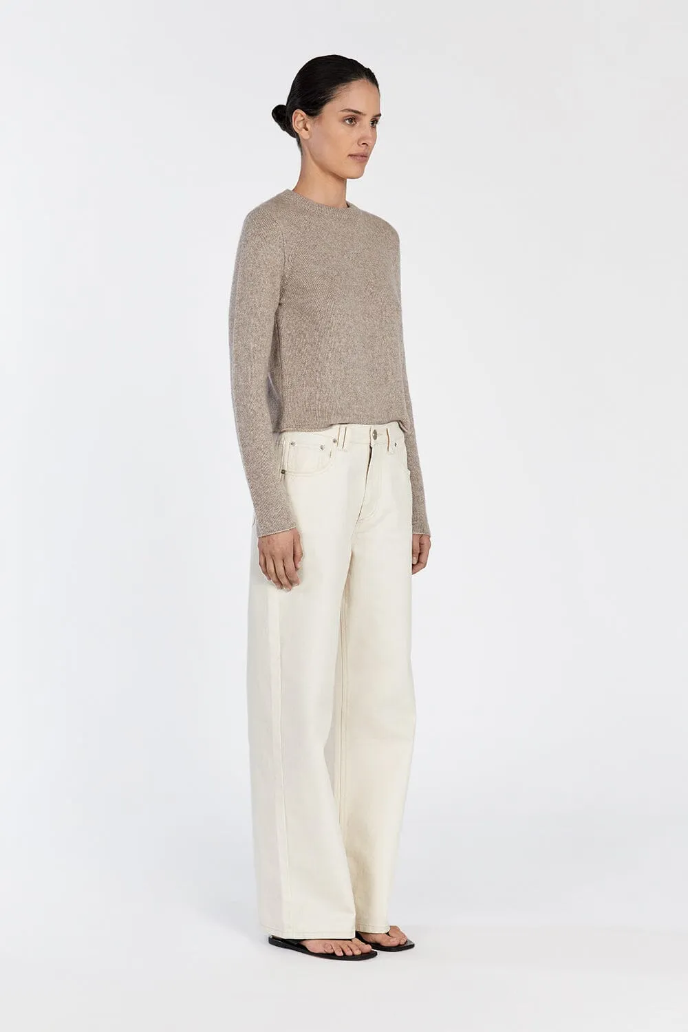 IMOGENE OAT MARLE KNIT TOP