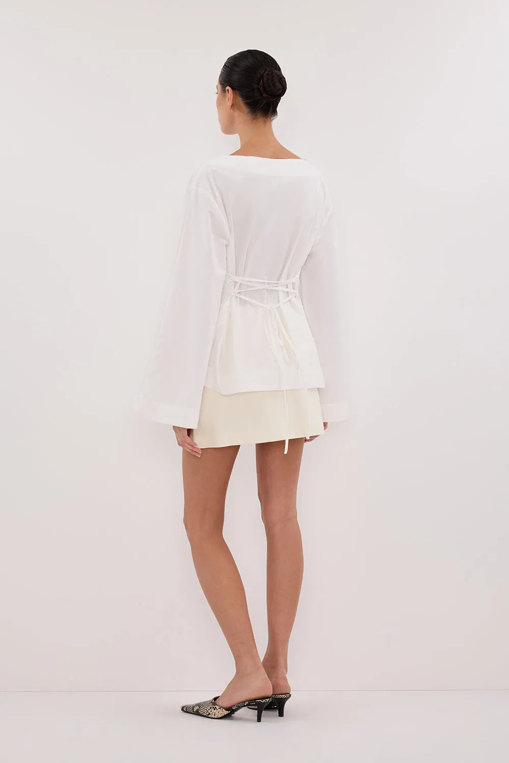 IVY WHITE LONG SLEEVE TOP