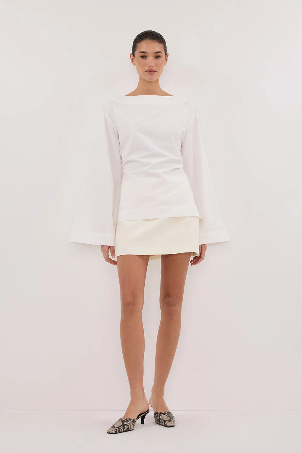 IVY WHITE LONG SLEEVE TOP