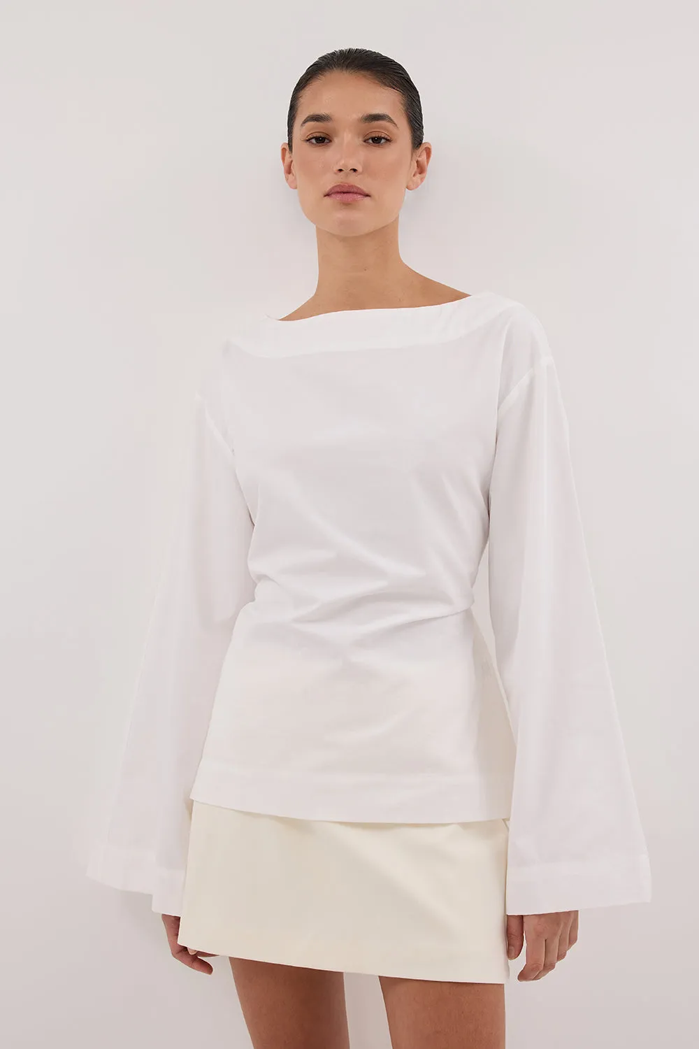 IVY WHITE LONG SLEEVE TOP