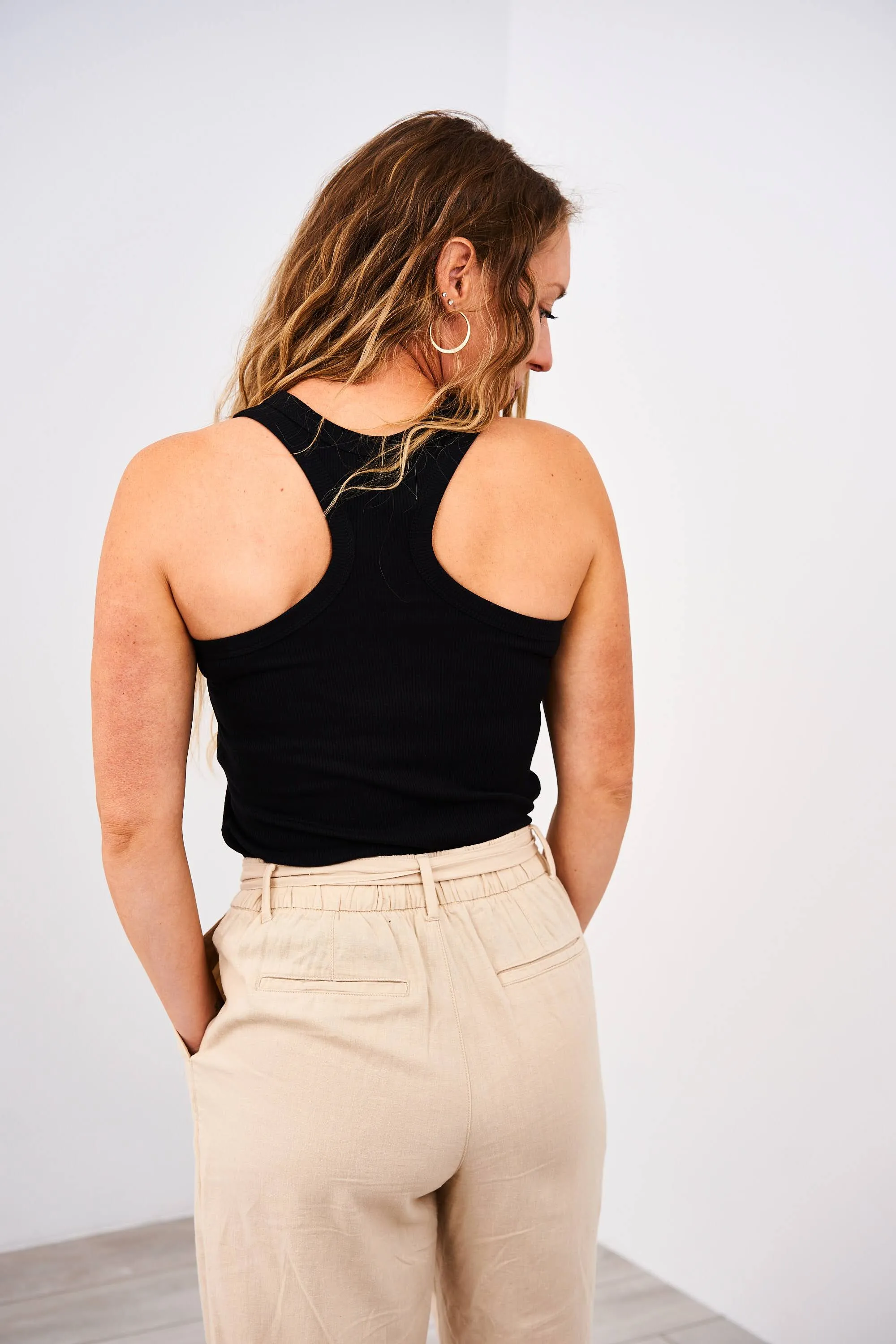 Latched Mama Racerback Ribbed Nursing Tank