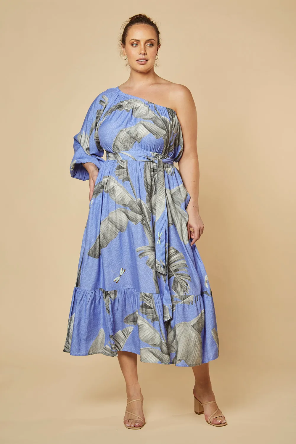 Lou Lou One Shoulder Dress in Whitsundays