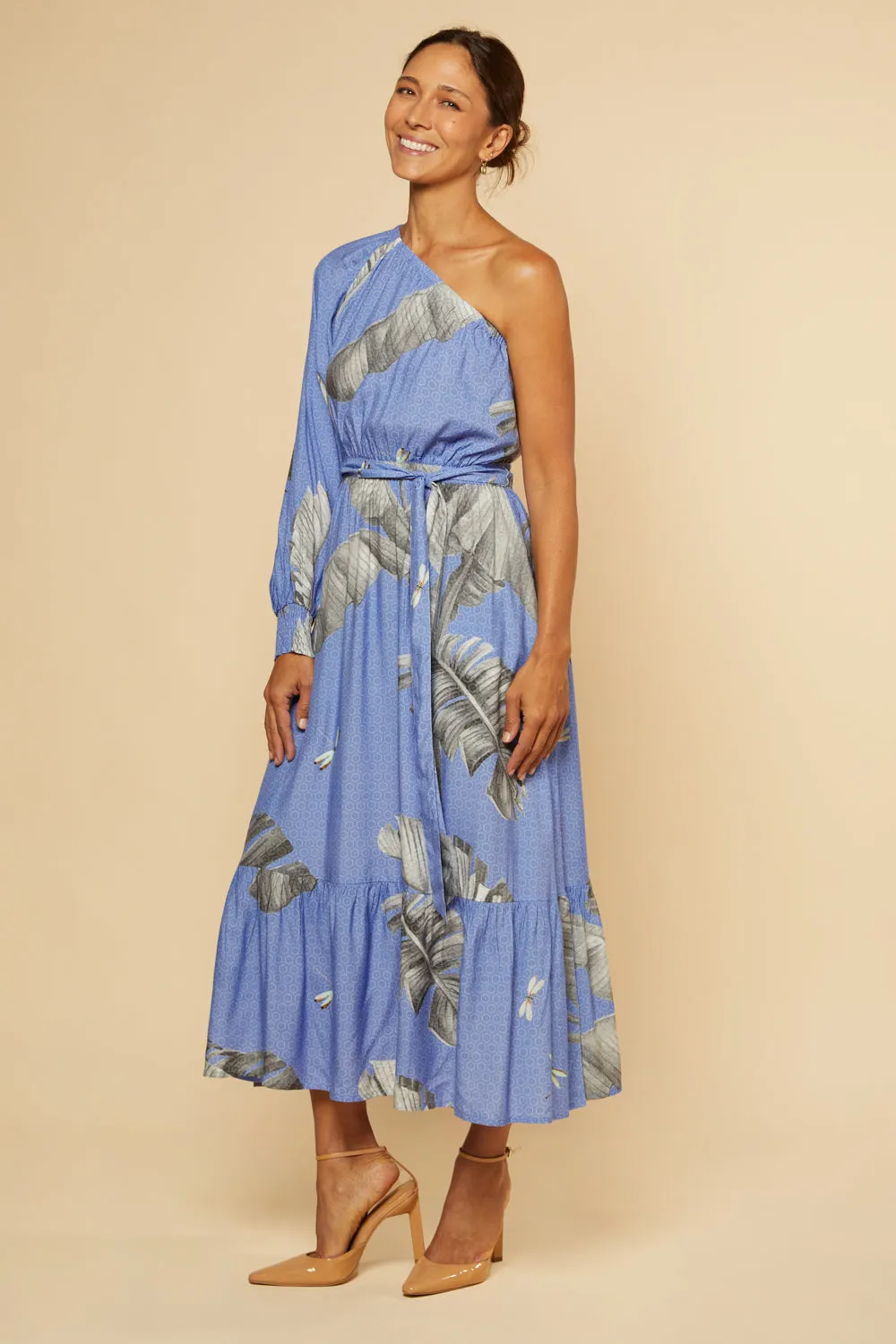 Lou Lou One Shoulder Dress in Whitsundays