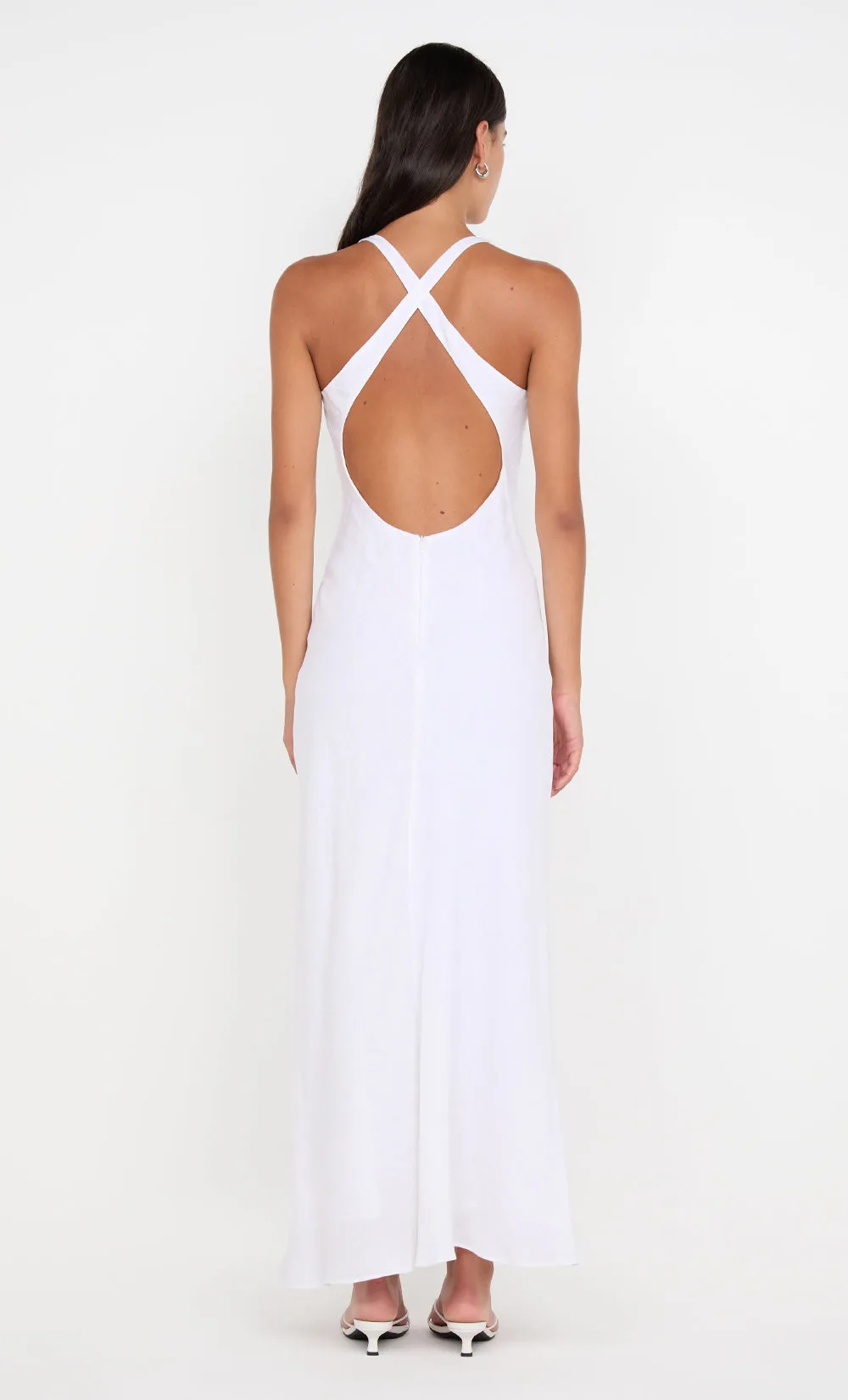 LUCA CROSSOVER DRESS - WHITE