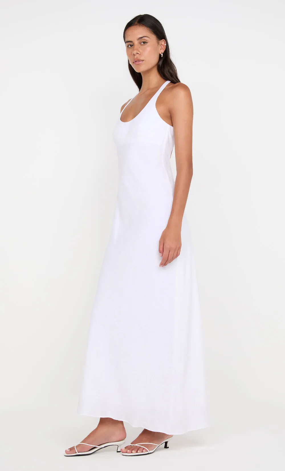 LUCA CROSSOVER DRESS - WHITE