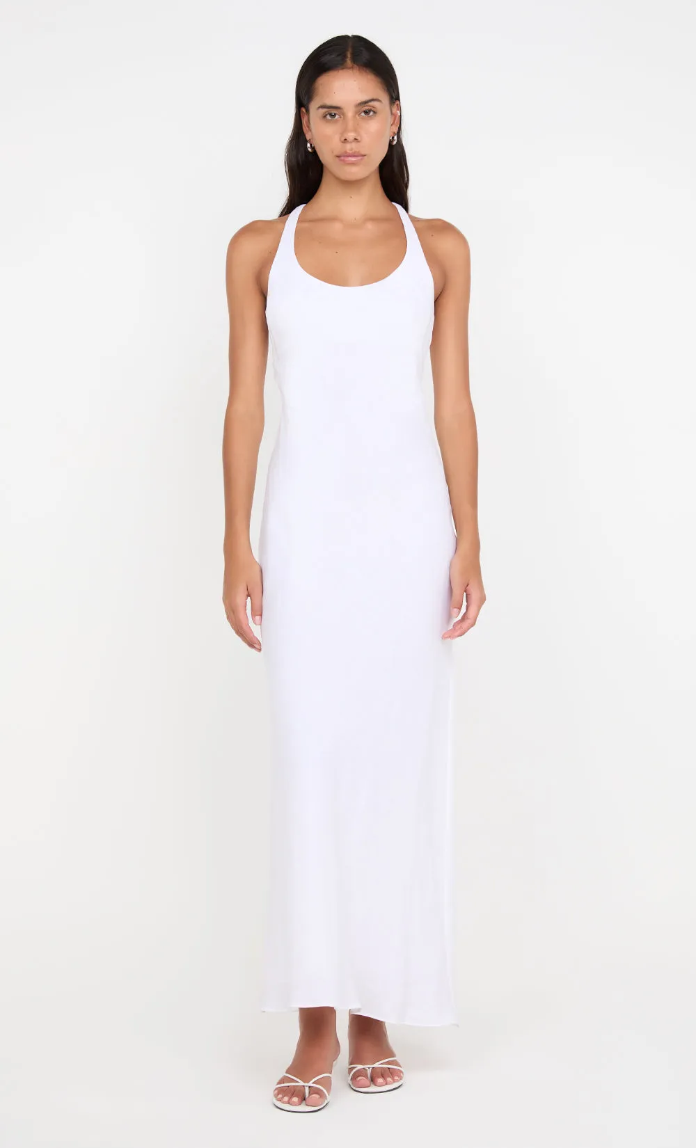 LUCA CROSSOVER DRESS - WHITE