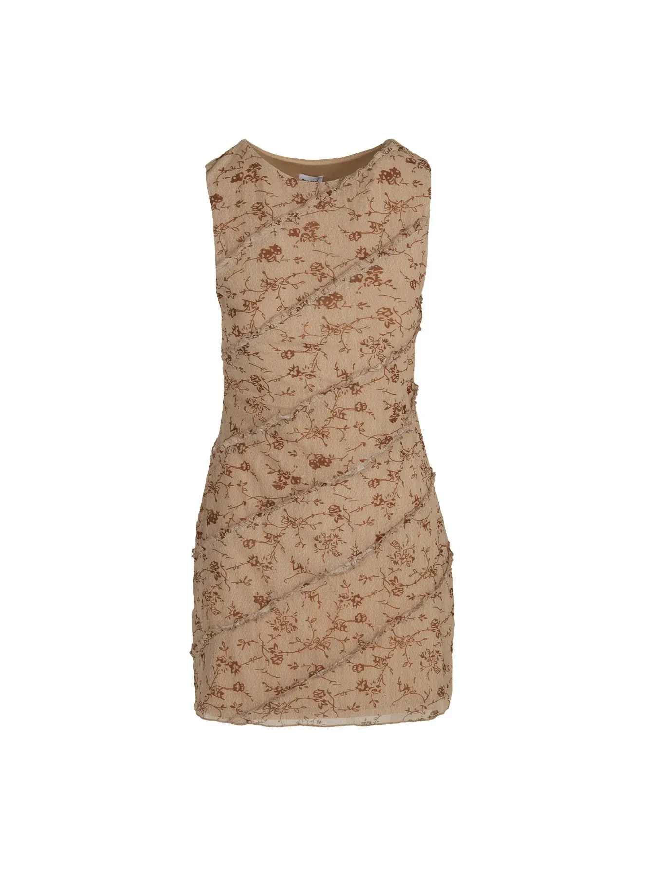 Lucano Mesh Mini Dress Brown