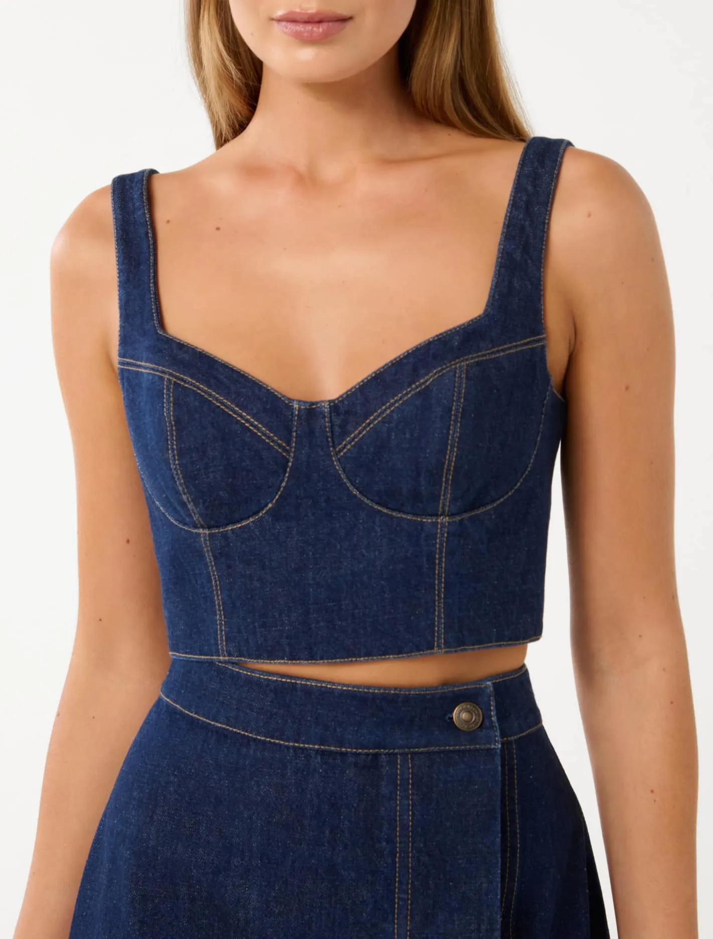 Melinda Denim Corset Top