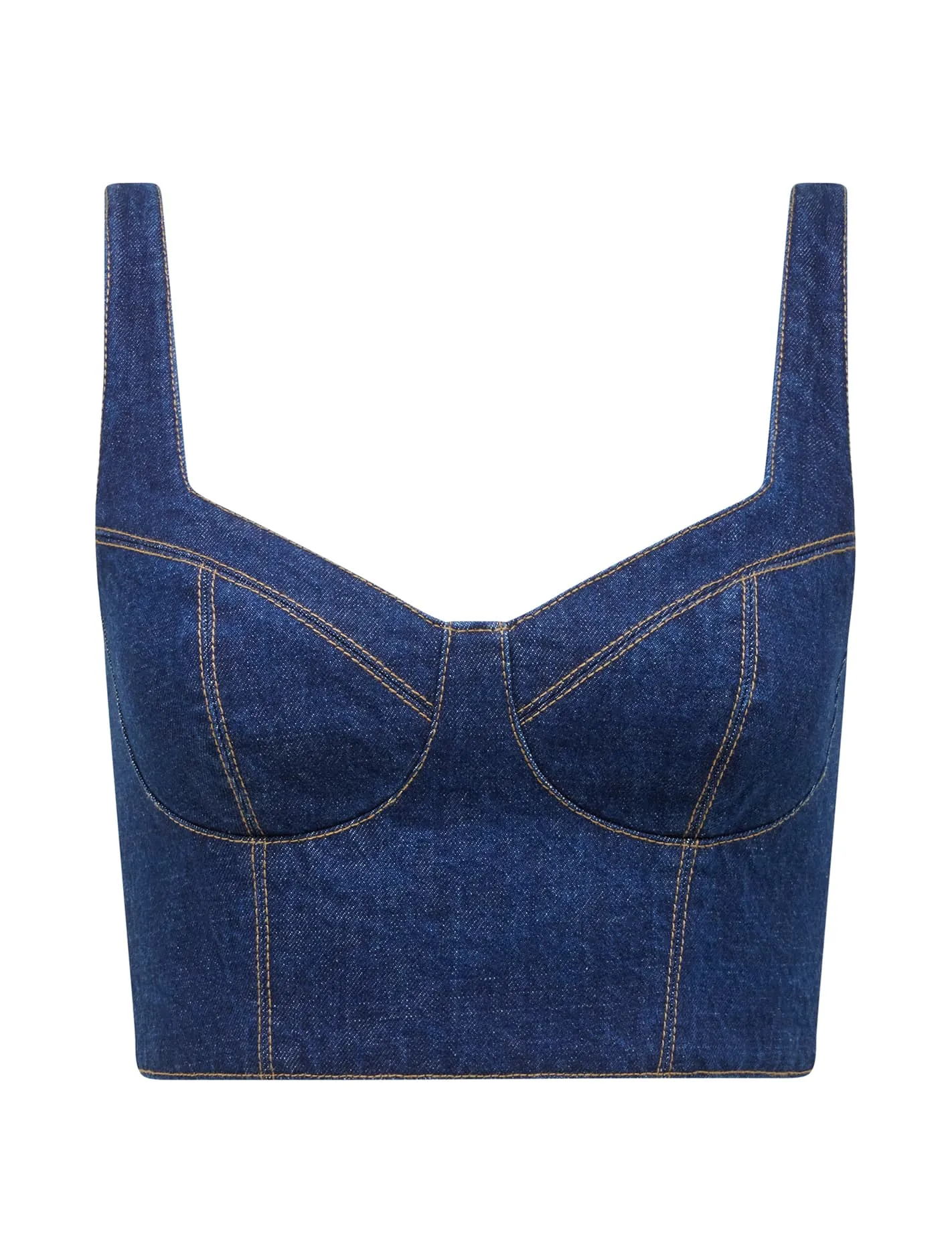 Melinda Denim Corset Top