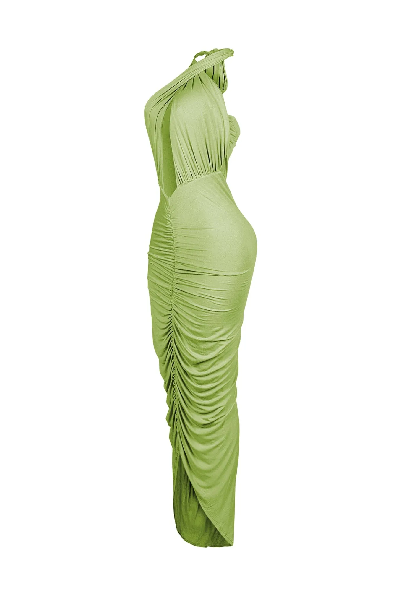 Mermaid Inspired Halter Maxi Dress