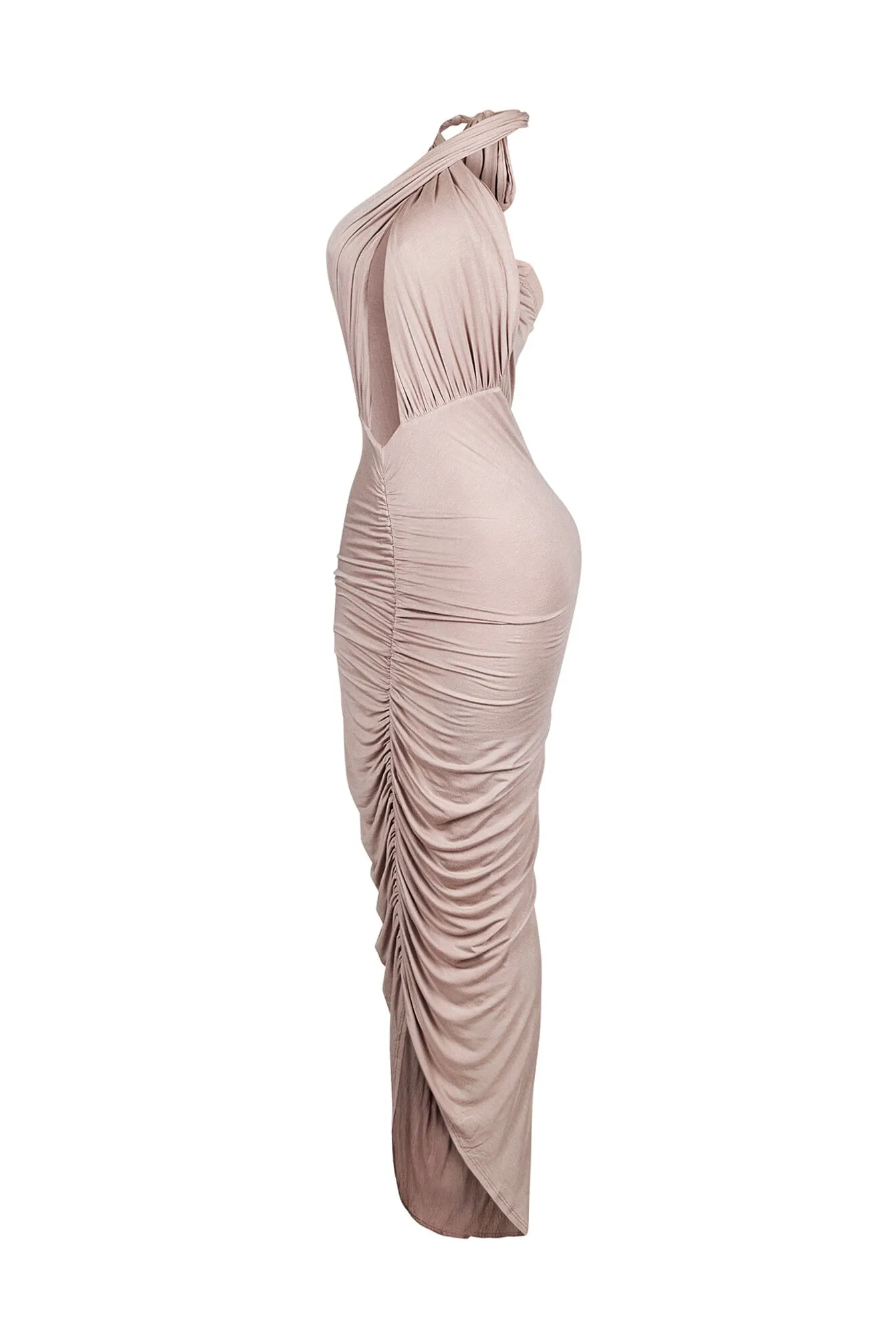Mermaid Inspired Halter Maxi Dress