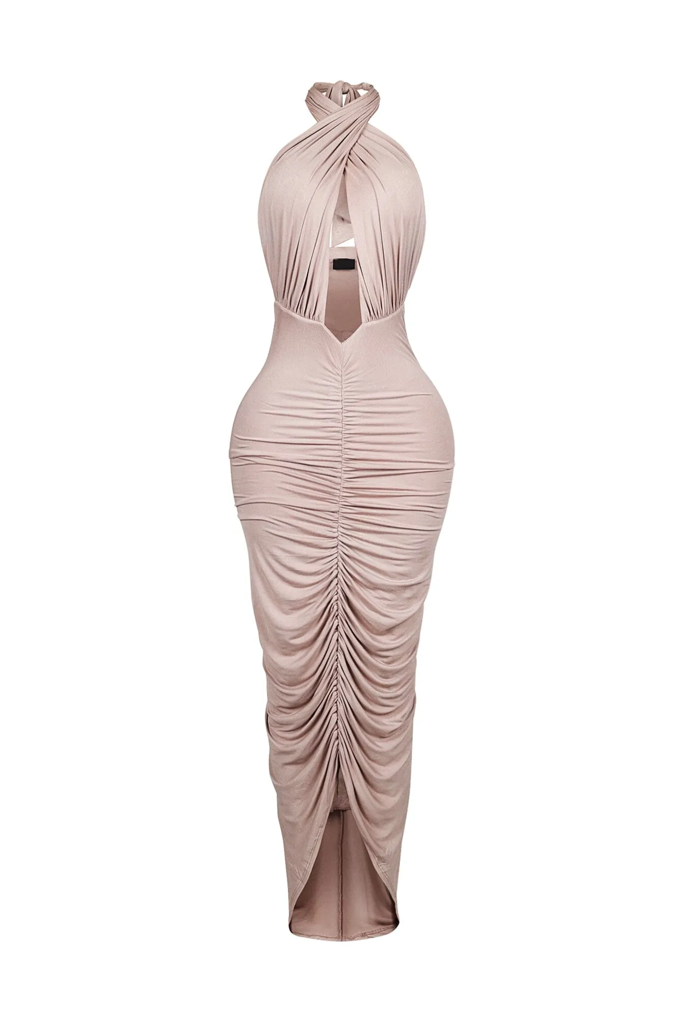 Mermaid Inspired Halter Maxi Dress
