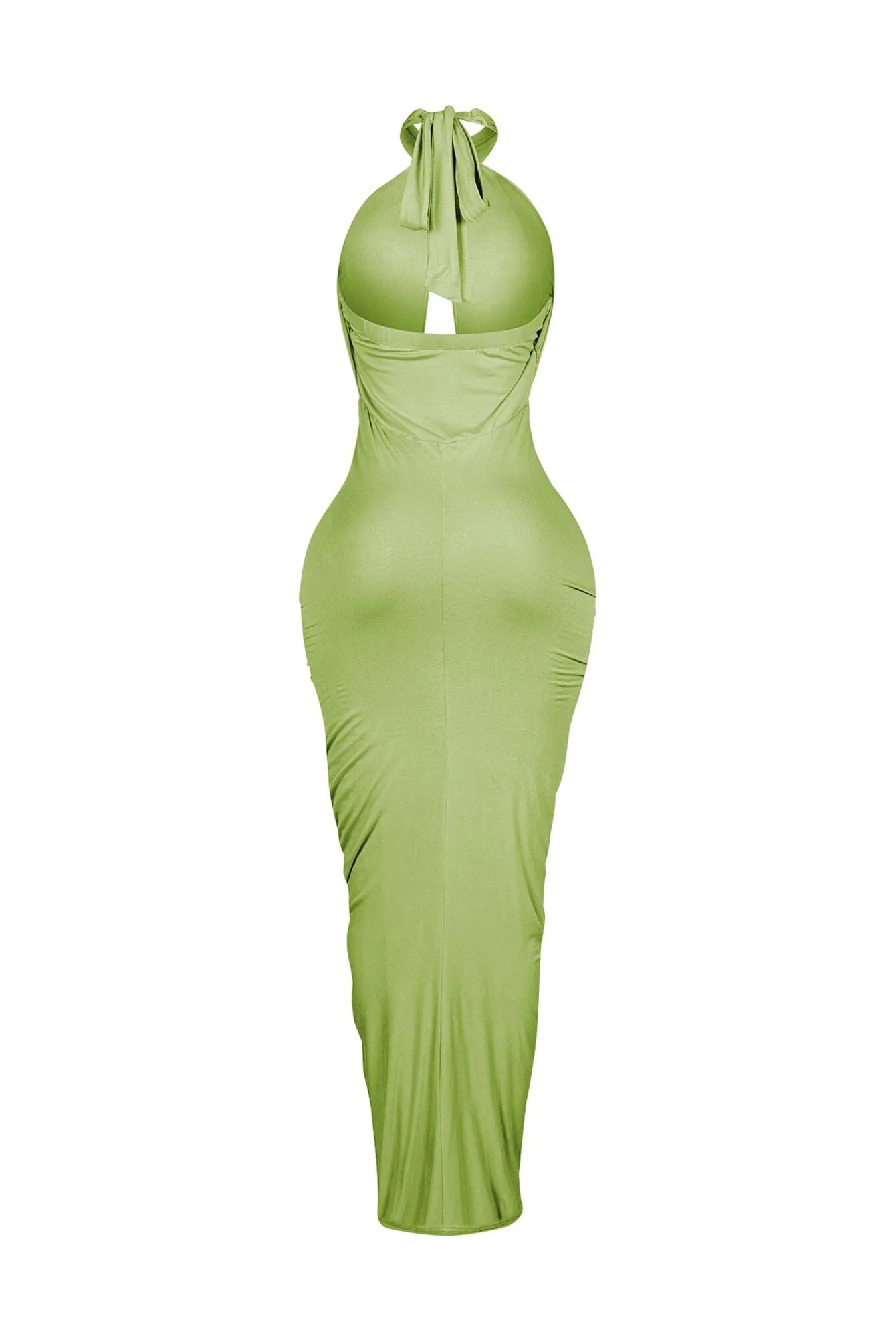 Mermaid Inspired Halter Maxi Dress