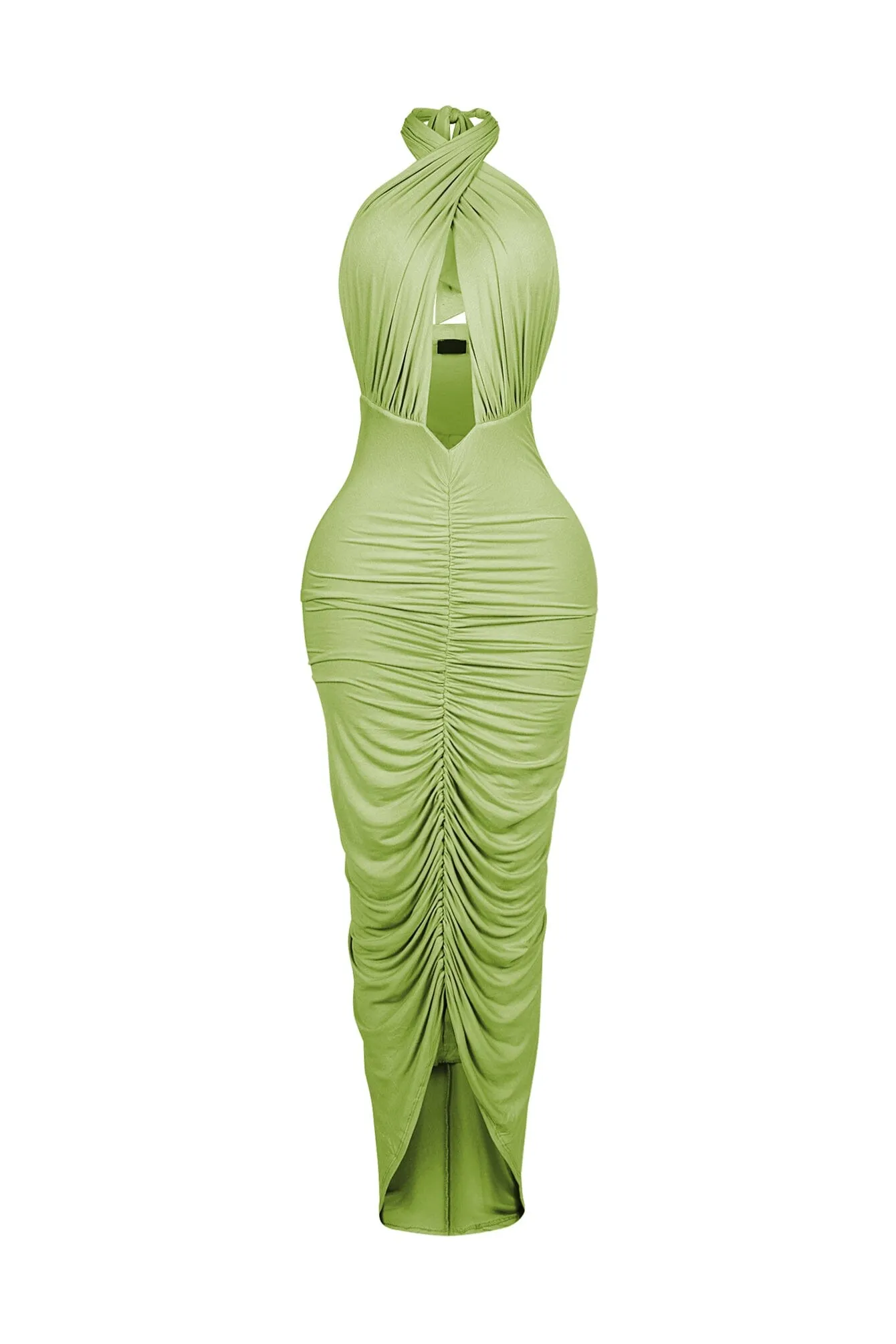Mermaid Inspired Halter Maxi Dress
