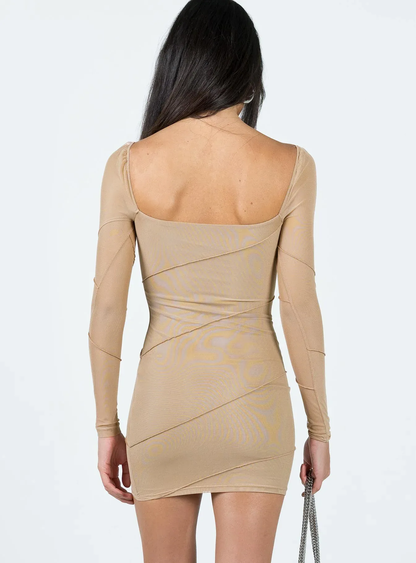 Navaline Mini Dress Beige